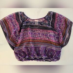 Band Of Gypsies Sheer Bohemian Top